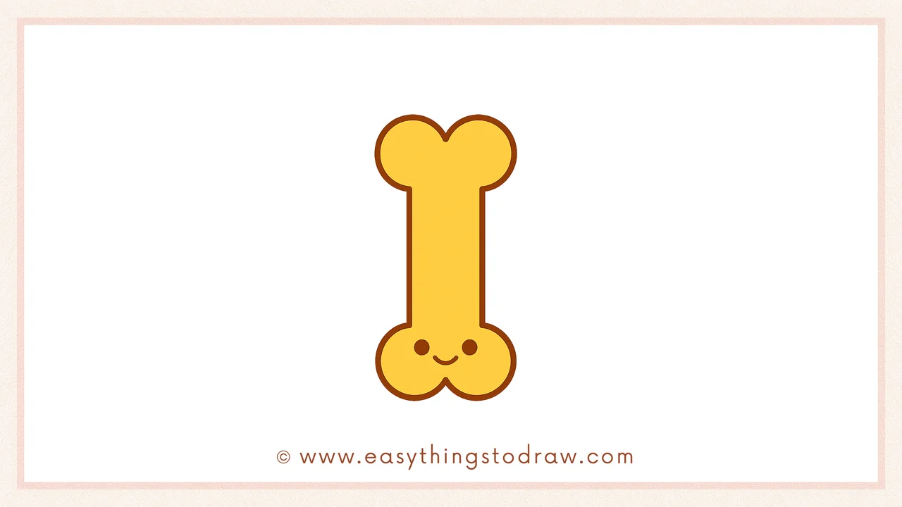How to Draw a Cute Bone Step by Step – Fun Drawing Guide for Young Artists