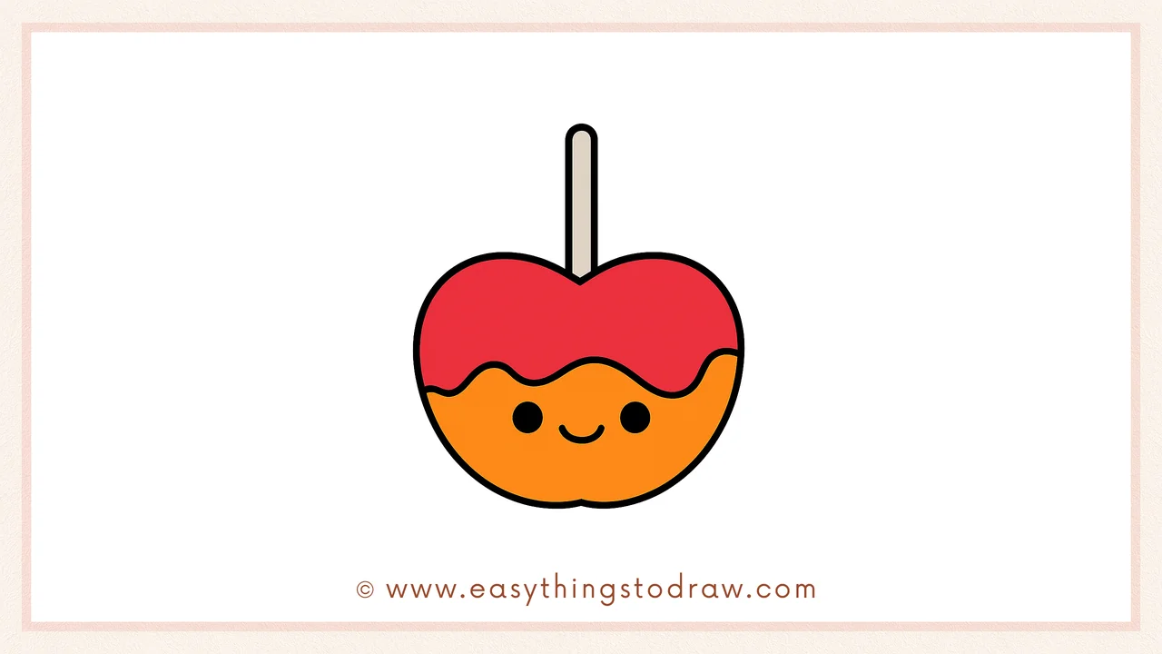 How to Draw a Cute Candy Apple Step by Step – Fun Drawing Guide for Young Artists