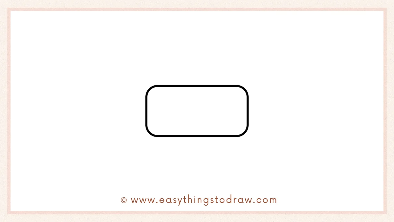 Step 5 of easy candy drawing steps – Add wrapper lines for detail by drawing two short lines inside each wrapper end for a twisted look.