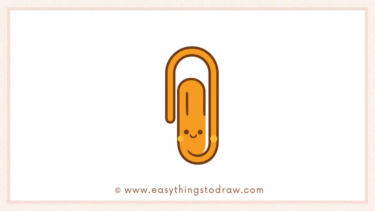 How to Draw a Cute Paperclip Step by Step – Easy Tutorial for Kids and Beginners