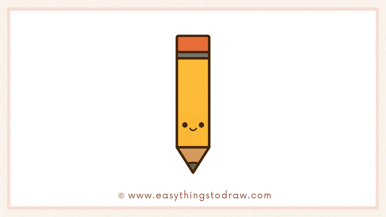 How to Draw a Cute Colored Pencil Step by Step – Simple Art Lesson for Kids