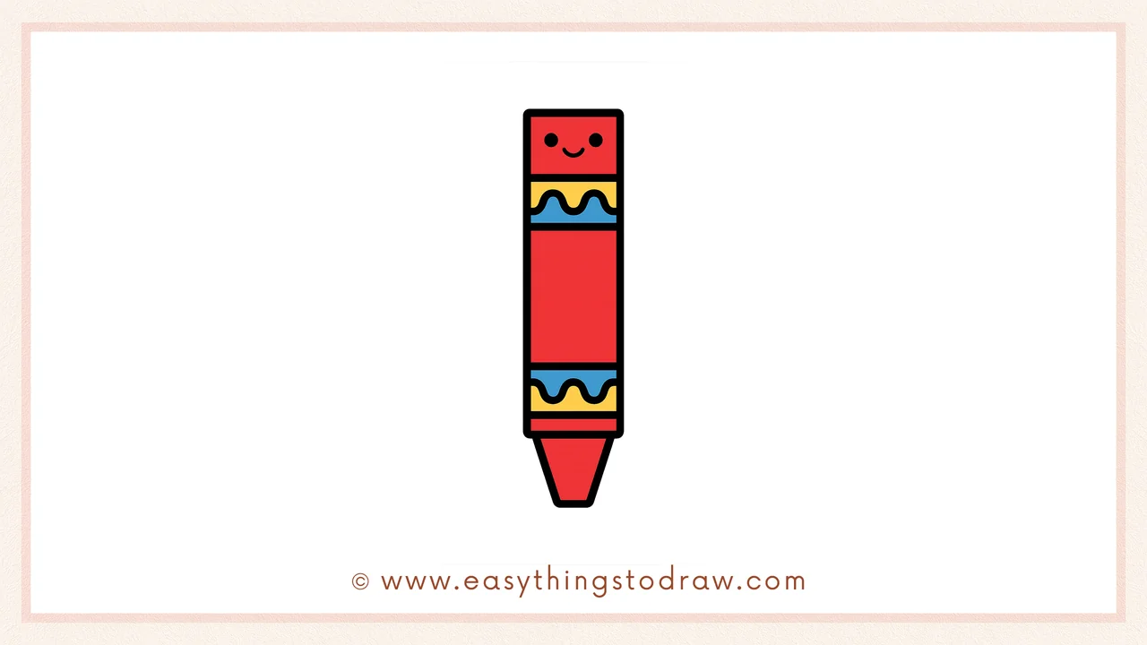 How to Draw a Cute Crayon Step by Step – Fun Drawing Guide for Young Artists