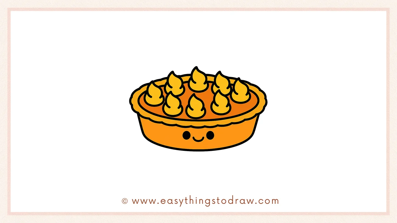 How to Draw a Yummy Thanksgiving Pumpkin Pie Step by Step – Fun Drawing Guide for Young Artists