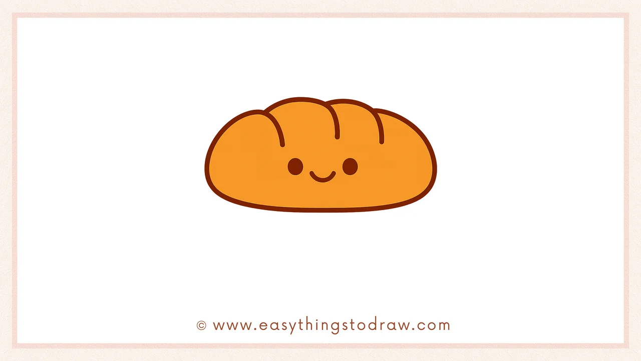 How to Draw a Cute Thanksgiving Bread Step by Step – Kid-Friendly Drawing Instructions