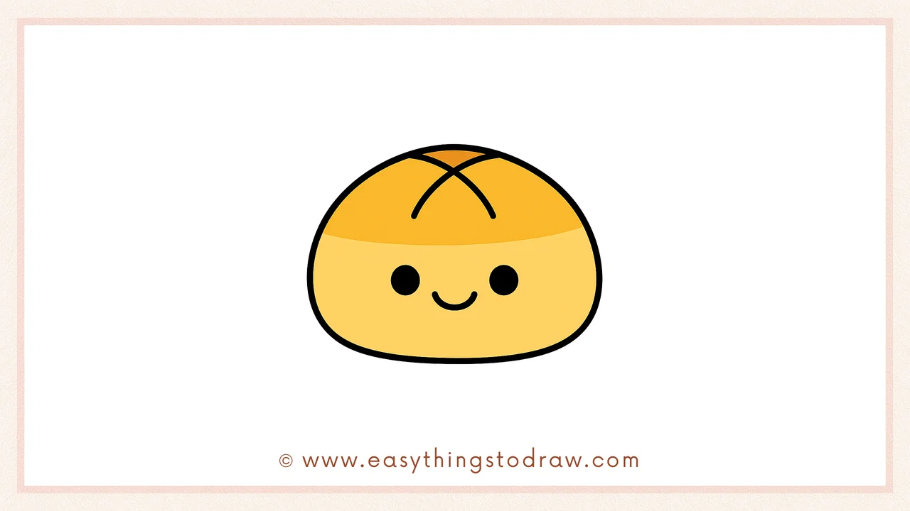 How to Draw a Cute Thanksgiving Roll Step by Step – Simple Art Lesson for Children