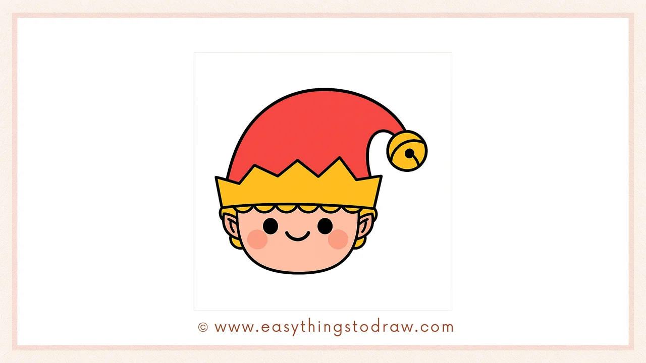 How to Draw a Cute Christmas Elf Step by Step – Fun Drawing Guide for Young Artists