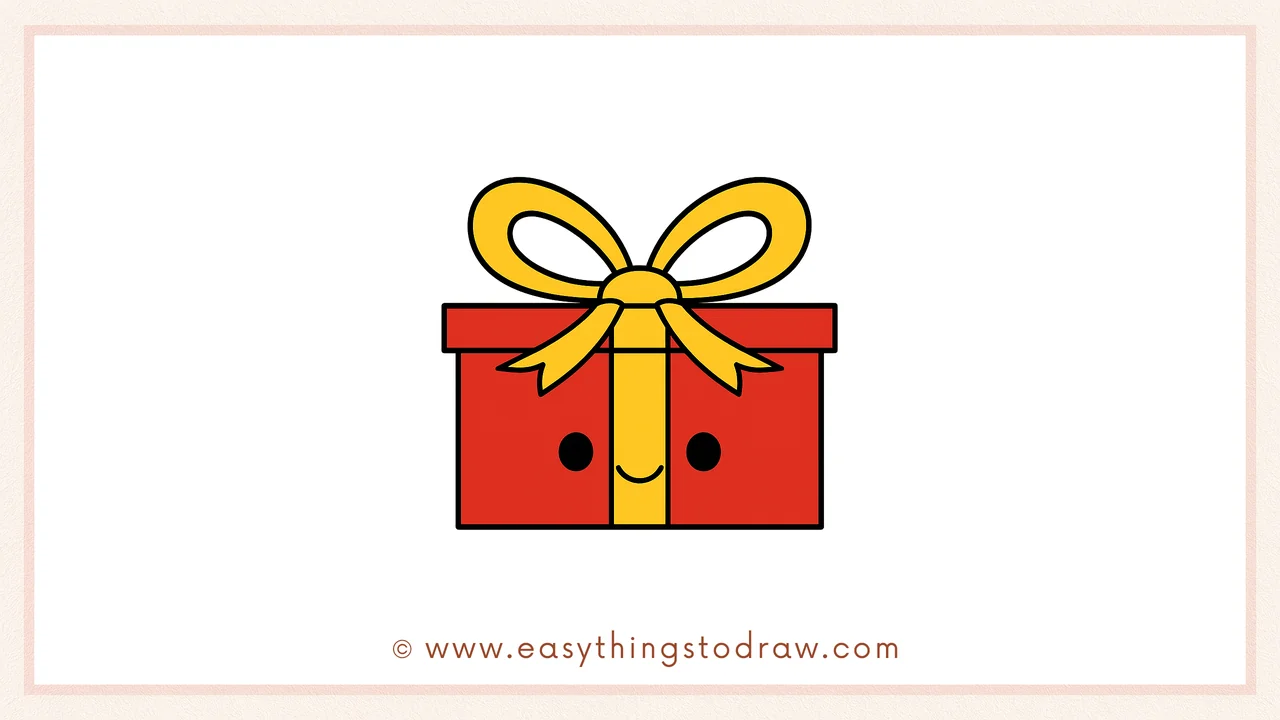 How to Draw a Cute Christmas Gift Step by Step – Easy Tutorial for Kids and Beginners