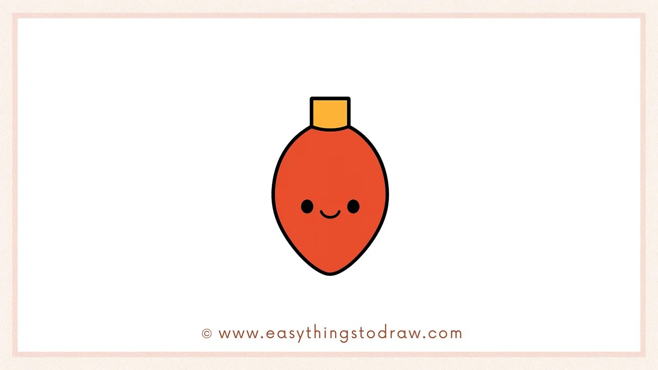 How to Draw a Cute Christmas Light Step by Step – Easy Tutorial for Kids