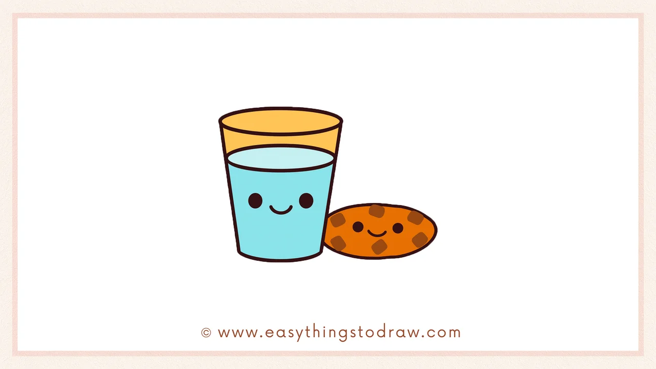 How to Draw Milk and Cookie Step by Step – Fun Christmas Tutorial for Kids