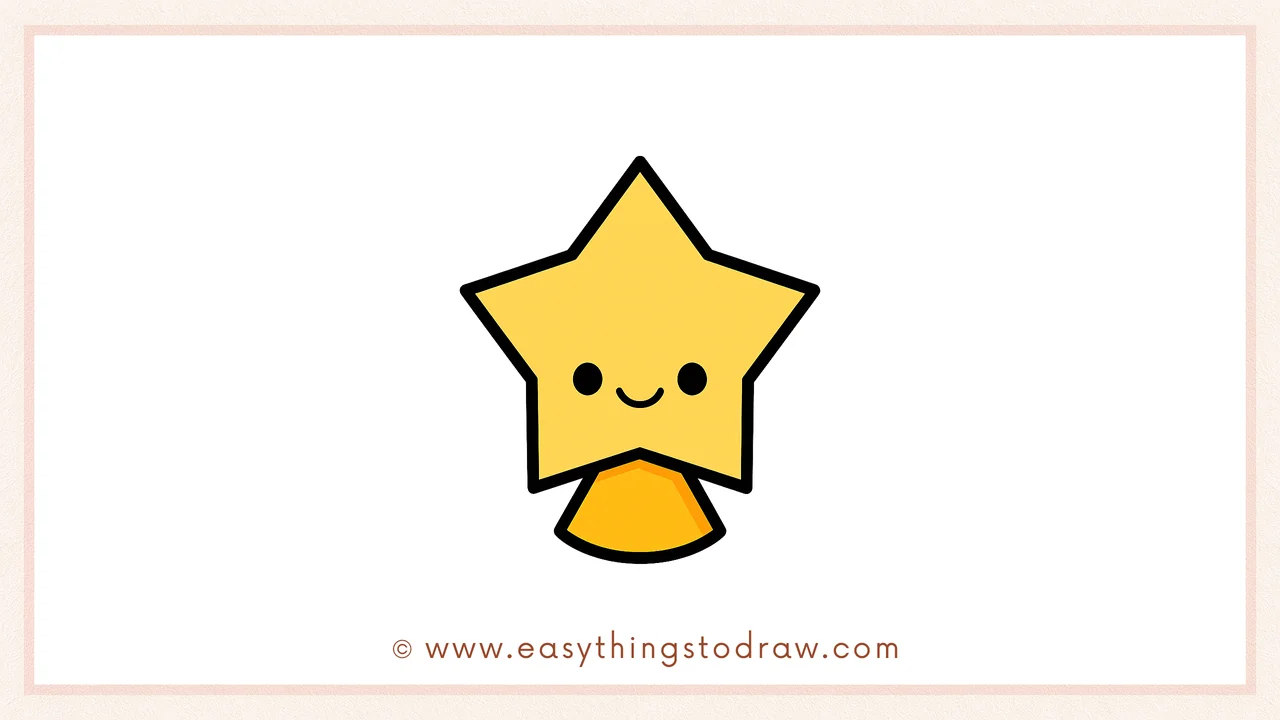 How to Draw a Cute Star Step by Step – Fun Star Drawing Guide for Kids and Beginners