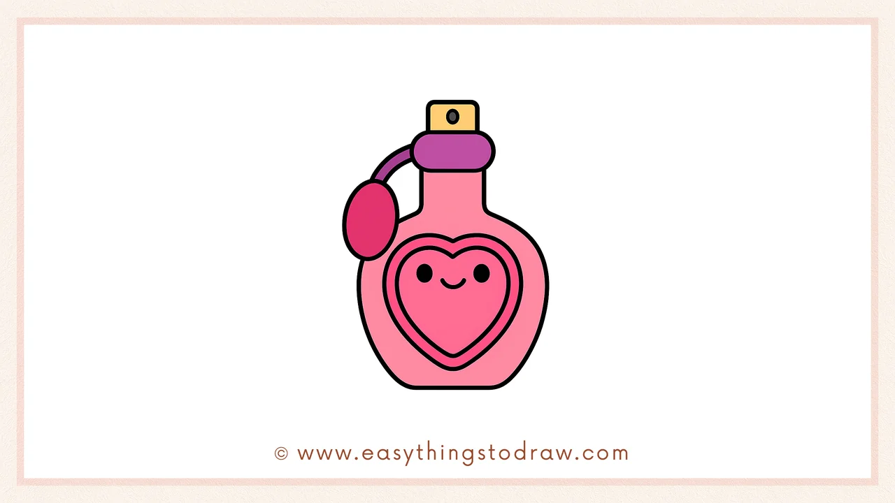 How to Draw a Valentine’s Day Perfume Bottle – Easy and Cute Drawing Tutorial for Kids