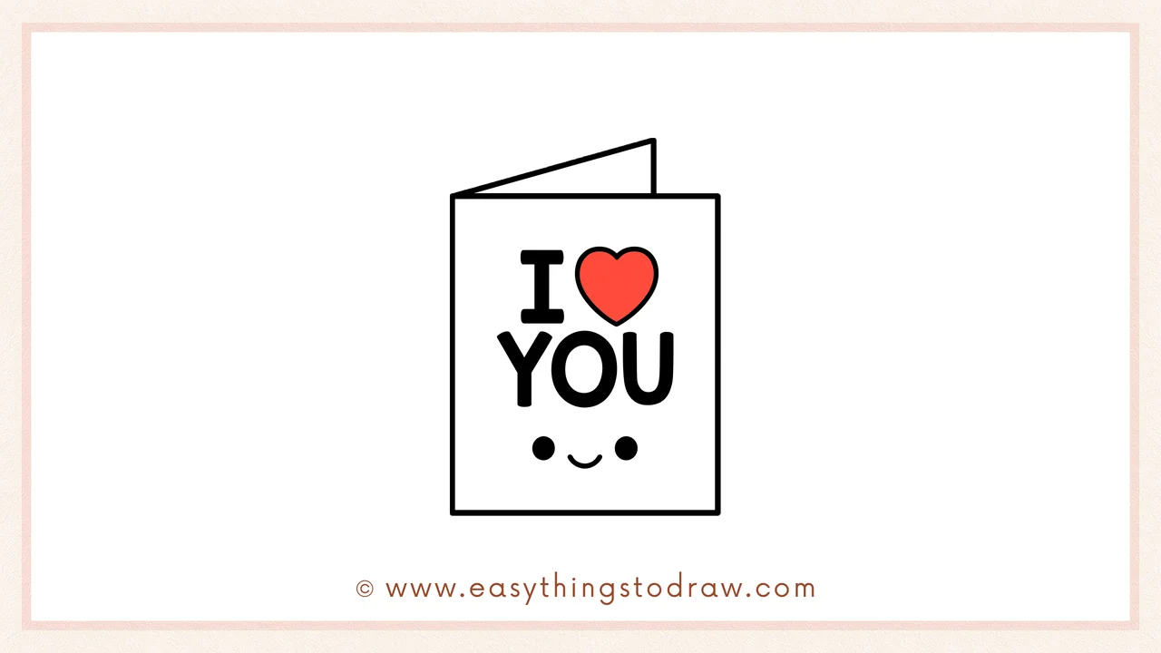 How to Draw a Valentine’s Day Card Step by Step – Cute and Easy Card Drawing for Kids