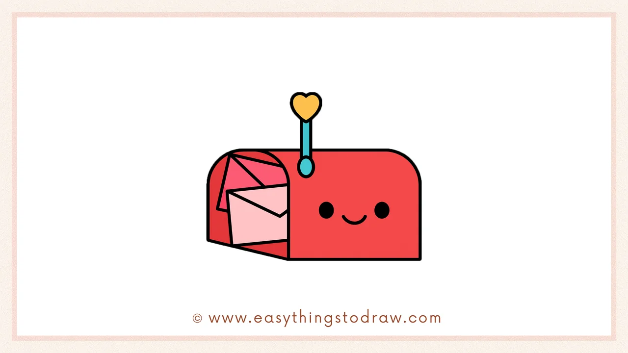 How to Draw a Valentine’s Day Mailbox – Step by Step Drawing Guide for Kids