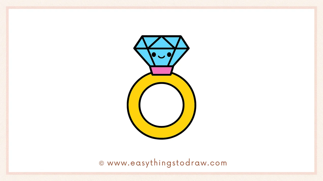 How to Draw a Valentine’s Day Ring – Step by Step Drawing Guide for Beginners and Kids