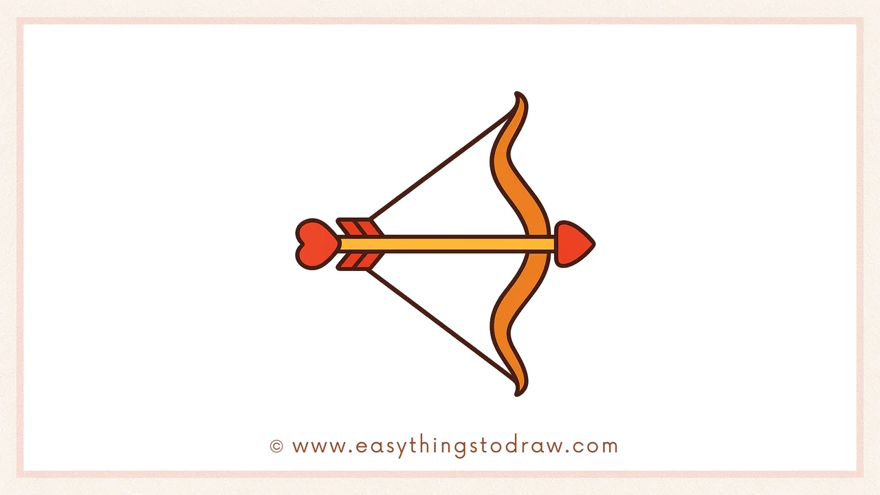 How to Draw a Valentine’s Day Bow and Arrow Step by Step – Easy Cupid Arrow Drawing for Kids