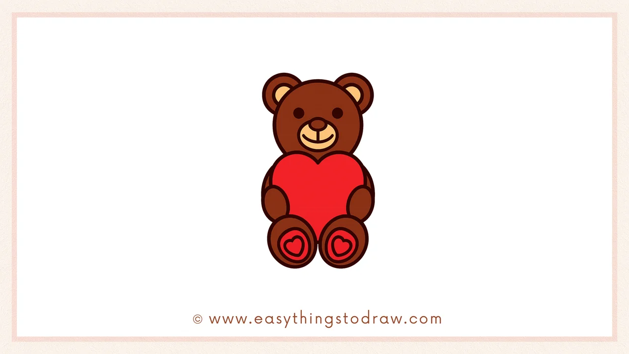 How to Draw a Valentine’s Day Teddy Bear – Step by Step Drawing Tutorial for Kids
