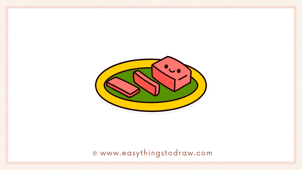 How to Draw a Tasty St. Patrick’s Day Corned Beef Step by Step – Simple Art Lesson for Children