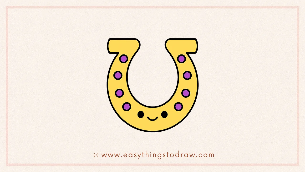 How to Draw a Lucky Horseshoe Step by Step – Kid-Friendly Drawing Instructions