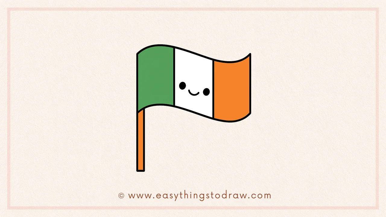 How to Draw a Cute Irish Flag Step by Step – Fun Drawing Guide for Young Artists